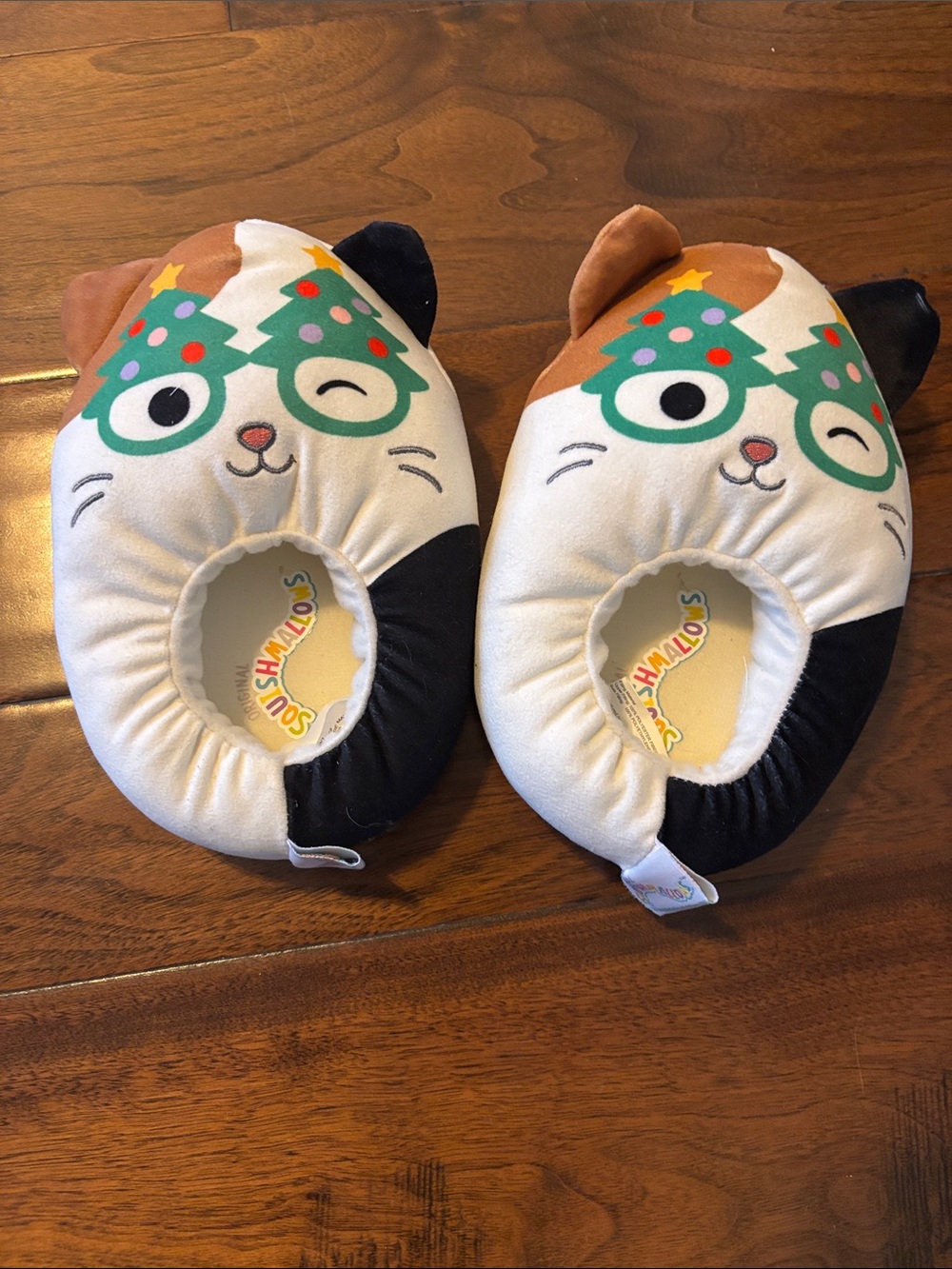 Squishmallows Kids Cat Holiday Slippers